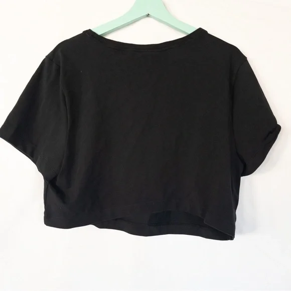 Nike Air Cropped Black Tee Shirt Size 1X - Picture 4 of 4